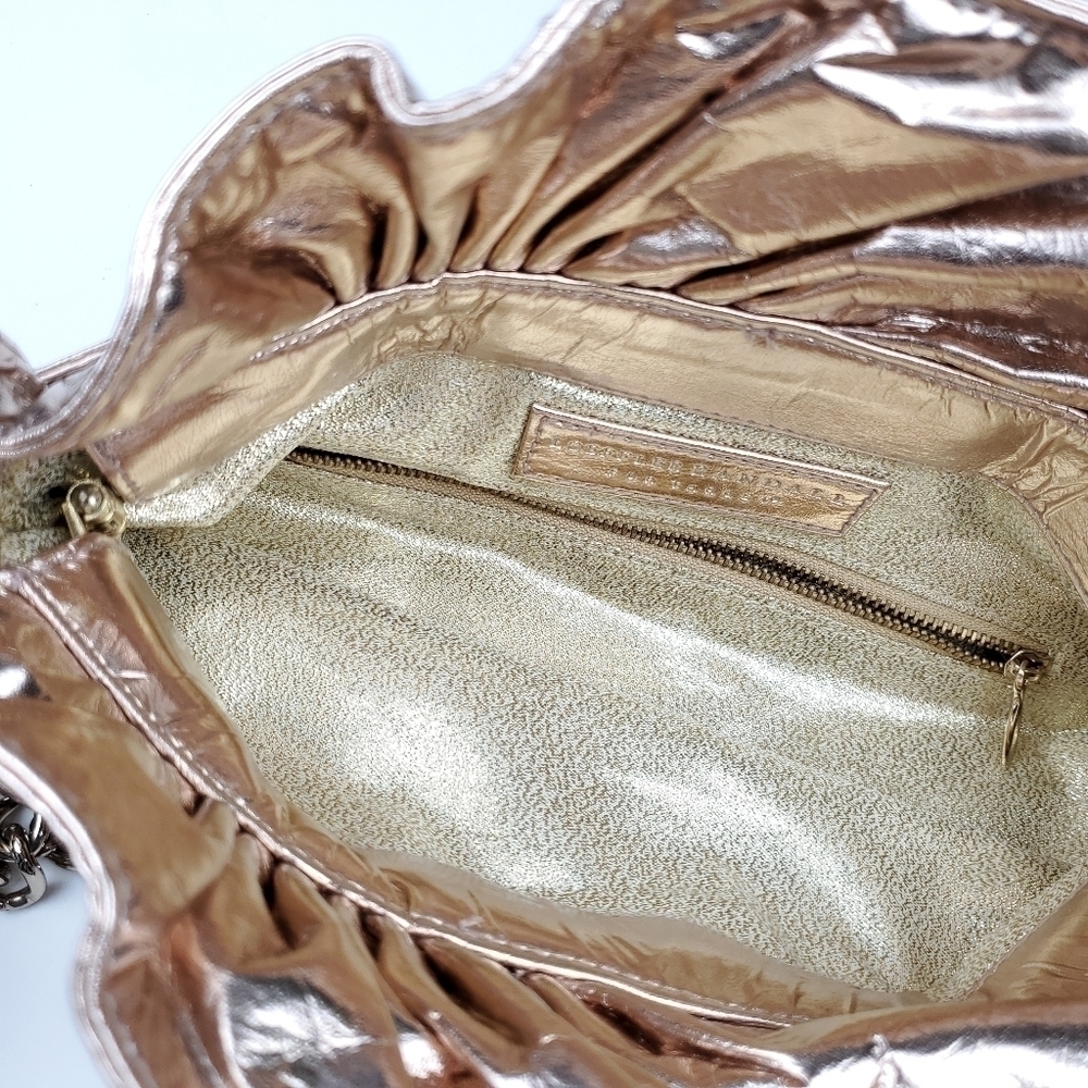 🧡 Loeffler Randall Rose Gold Metallic Handbag - Picture 6 of 16